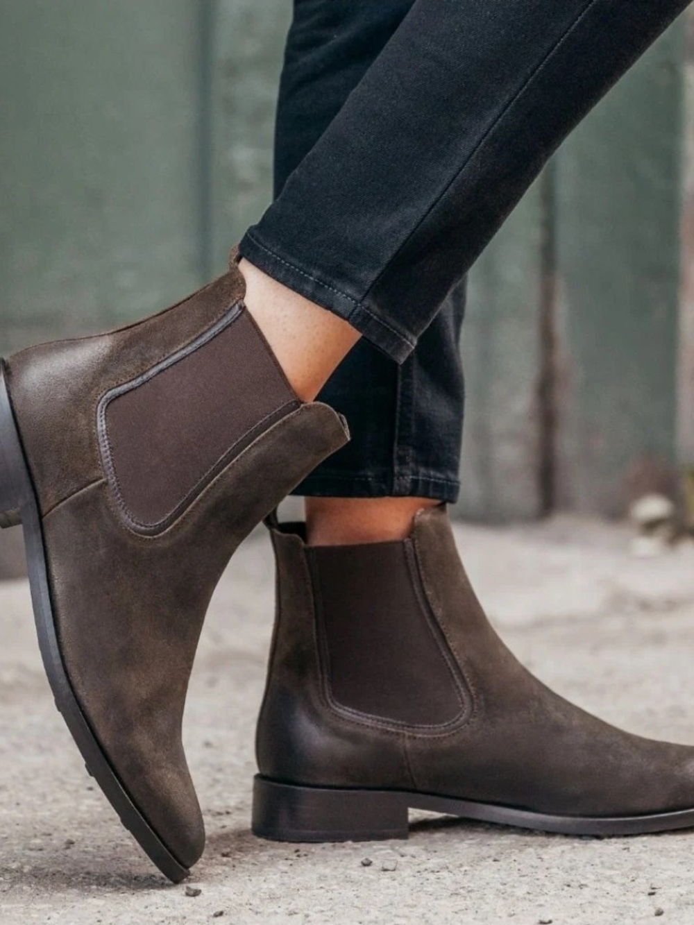 Thursday Boot Company Duchess Boots in Dark Olive Suede, W9.5